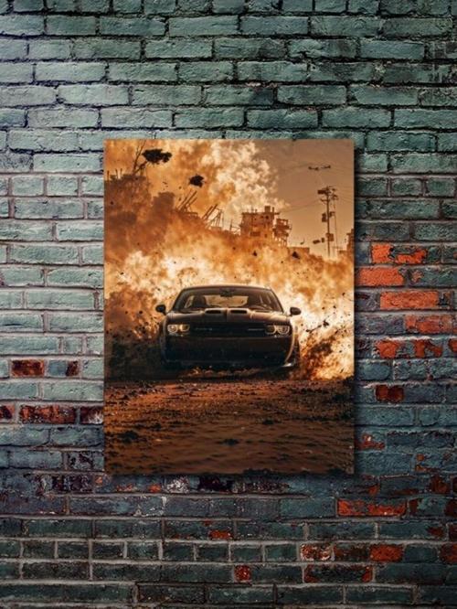 Dodge Charger Srt, Eşsiz Tasarım Otomobil Posterleri, Özel Tasarım Kağıt Poster