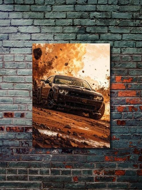 Dodge Charger Srt, Eşsiz Tasarım Otomobil Posterleri, Özel Tasarım Kağıt Poster