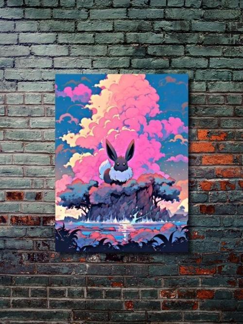 Eevee - Pokemon - Anime & Manga Posterleri, Özel Tasarım Kağıt Poster