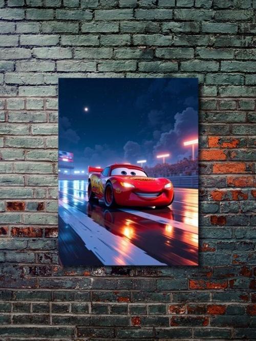 Şimşek Mcqueen - Cars - Film & Dizi Posterleri, Özel Tasarım Kağıt Poster, Duvar Sanatı