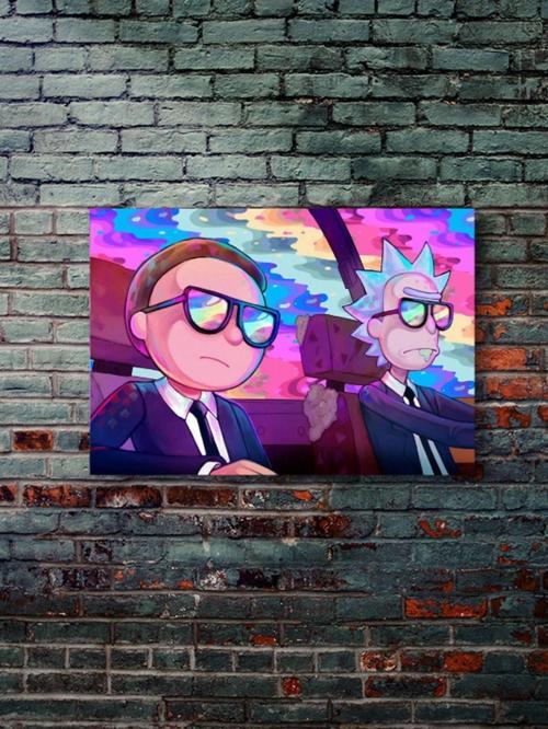 Rick And Morty - Film & Dizi Posterleri, Özel Tasarım Kağıt Poster, Duvar Sanatı