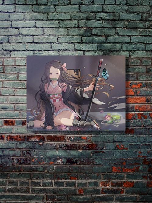 Nezuko - Demon Slayer - Anime & Manga Posterleri, Özel Tasarım Kağıt Poster
