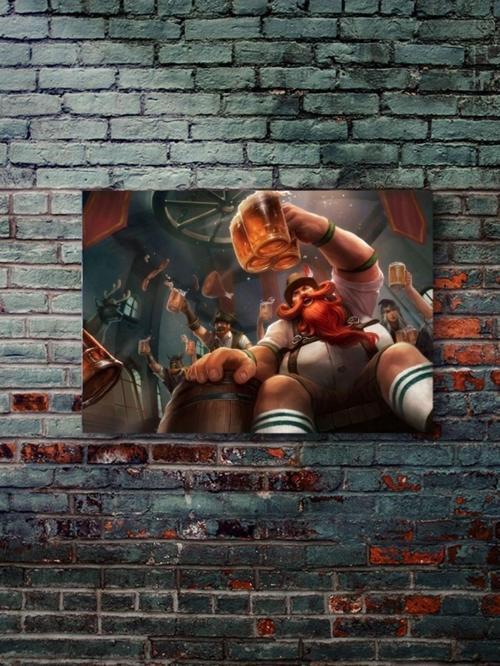 Gragas - Oyun Posterleri, Özel Tasarım Kağıt Poster