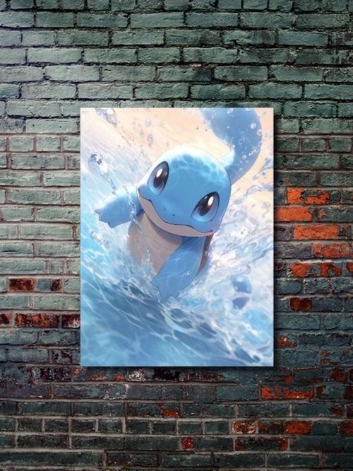 Squirtle - Pokemon - Anime & Manga Posterleri, Özel Tasarım Kağıt Poster