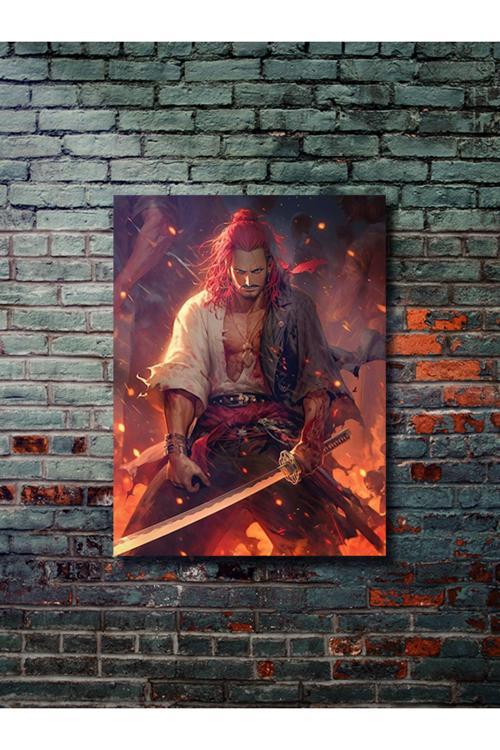 Shanks - One Piece - Anime & Manga Posterleri, Özel Tasarım Kağıt Poster, Duvar Sanatı