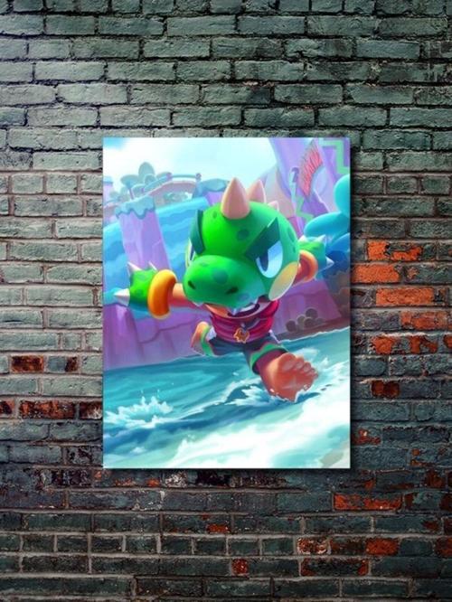 Brawl Stars, Eşsiz Tasarım Oyun, Karakter Posterleri, Özel Tasarım Kağıt Poster
