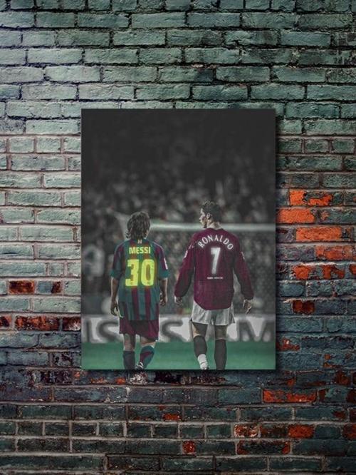 Ronaldo, Messi - Spor Posterleri, Takım Posterleri Özel Tasarım Kağıt Poster