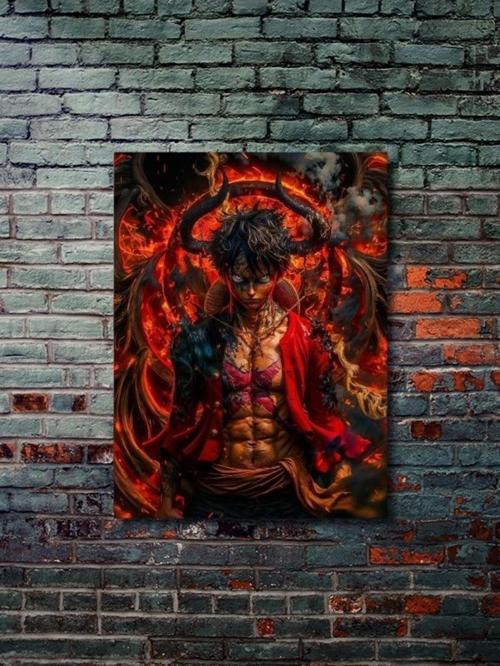 Luffy - One Piece, Anime - Manga Serisi, Özel Tasarım Kağıt Poster, Duvar Sanatı
