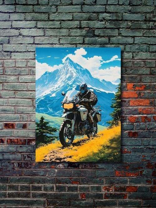 Karma Motosiklet Posterleri, Eşsiz Tasarım Motosiklet Posterleri, Özel Tasarım Kağıt Poster