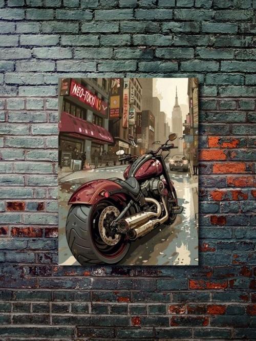Karma Motosiklet Posterleri, Eşsiz Tasarım Motosiklet Posterleri, Özel Tasarım Kağıt Poster