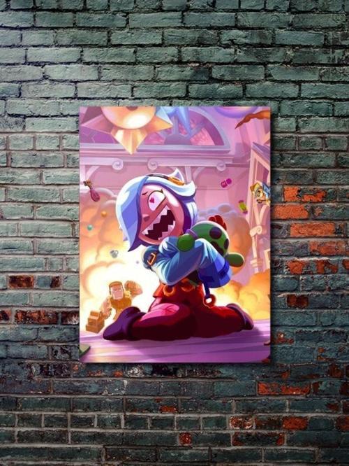 Brawl Stars, Eşsiz Tasarım Oyun, Karakter Posterleri, Özel Tasarım Kağıt Poster
