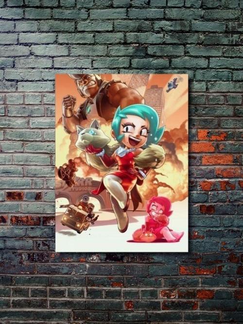 Brawl Stars, Eşsiz Tasarım Oyun, Karakter Posterleri, Özel Tasarım Kağıt Poster