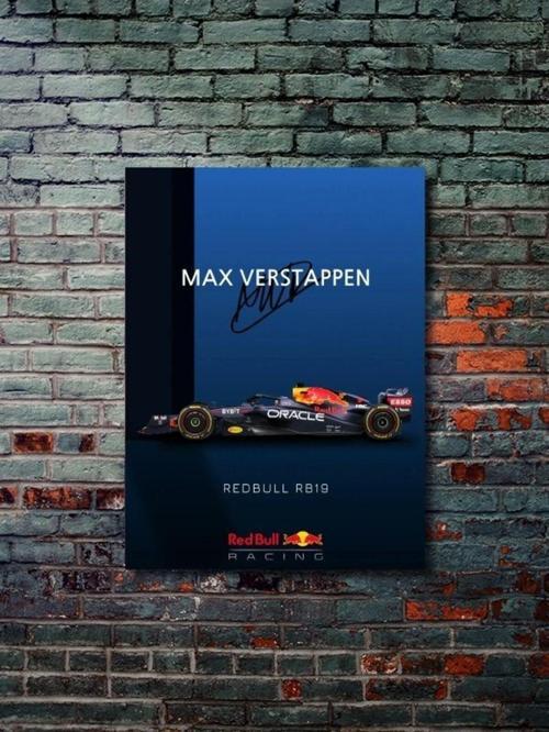 Max Verstappe - Formula -1 - Eşsiz Tasarım Otomobil Posterleri, Özel Tasarım Kağıt Poster