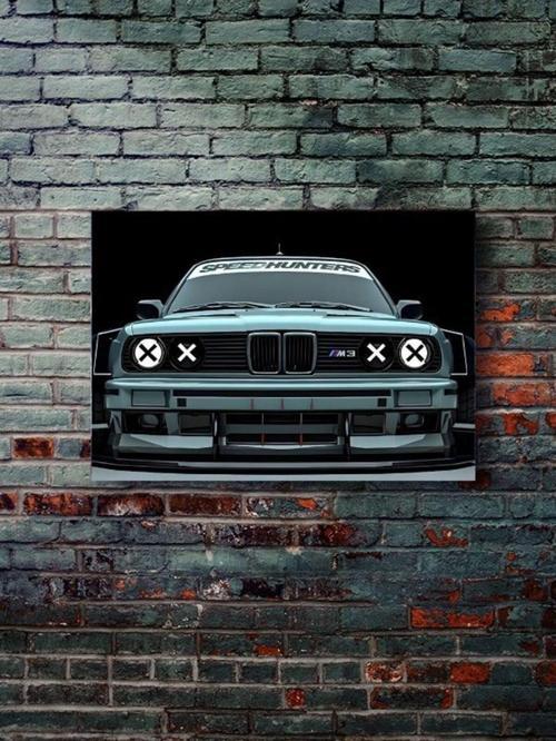 Bmw - M3 - Eşsiz Tasarım Motosiklet Posterleri, Özel Tasarım Kağıt Poster