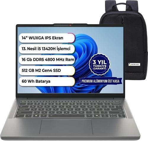 Ideapad Slim 3 14IRH10 Intel I5 13420H 24 GB 2tb SSD Wuxga Freedos 14 Inç 83K00028TR Snertech Çanta