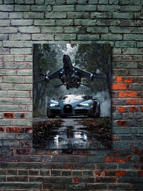 Bugatti, Eşsiz Tasarım Otomobil Posterleri, Özel Tasarım Kağıt Poster