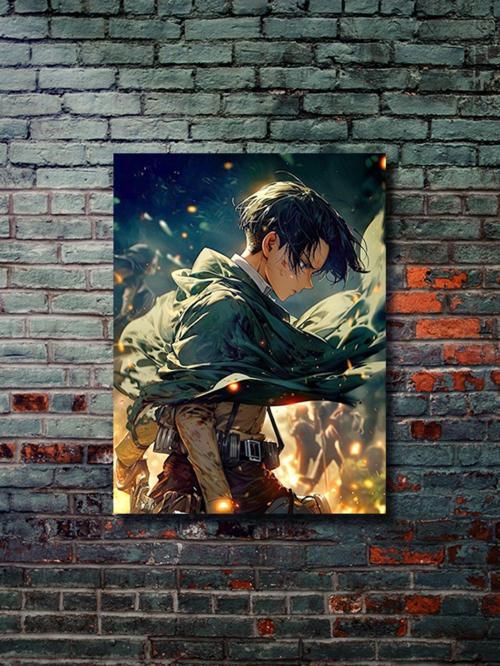 Levi - Attack On Titan - Anime & Manga Posterleri, Özel Tasarım Kağıt Poster, Duvar Sanatı