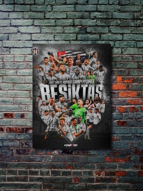 Bjk Şampiyon Beşiktaş - Spor Posterleri, Takım Posterleri Özel Tasarım Kağıt Poster