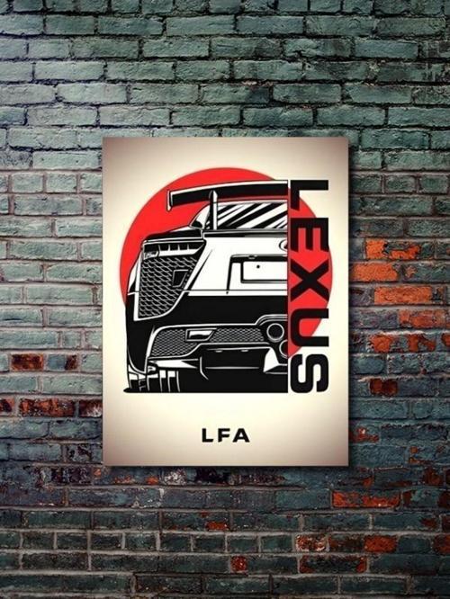 Lfa - Lexus - Eşsiz Tasarım Motosiklet Posterleri, Özel Tasarım Kağıt Poster