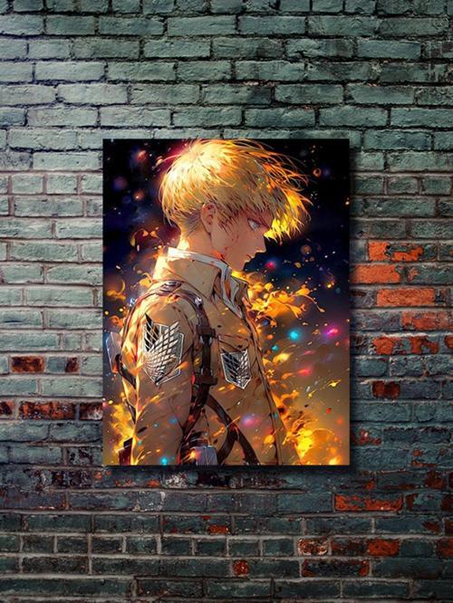 Eren Jaeger - Attack On Titan - Anime & Manga Posterleri, Özel Tasarım Kağıt Poster, Duvar Sanatı