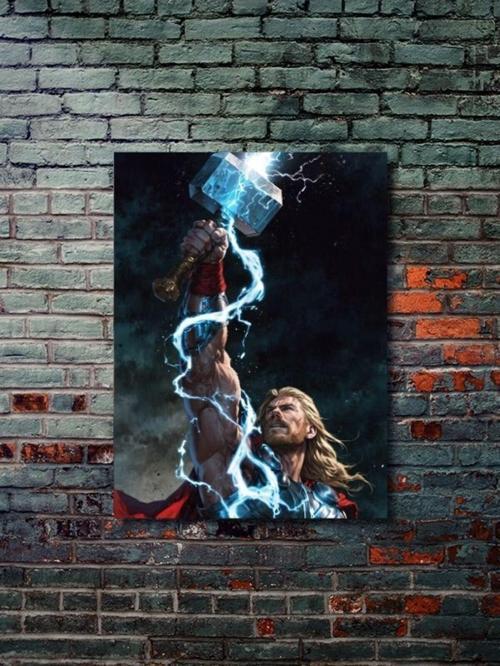 Thor - Marvel - Film & Dizi Posterleri, Özel Tasarım Kağıt Poster, Duvar Sanatı