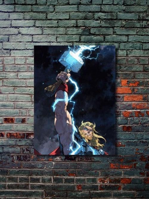 Thor - Marvel - Film & Dizi Posterleri, Özel Tasarım Kağıt Poster, Duvar Sanatı