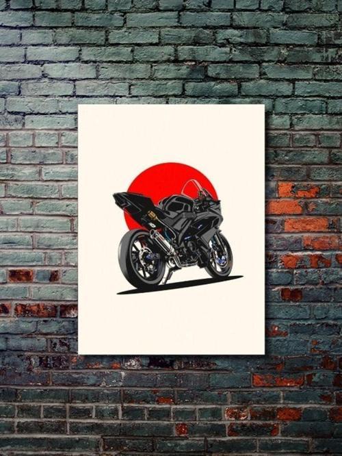 R15 V3 - Yamaha - Eşsiz Tasarım Motosiklet Posterleri, Özel Tasarım Kağıt Poster