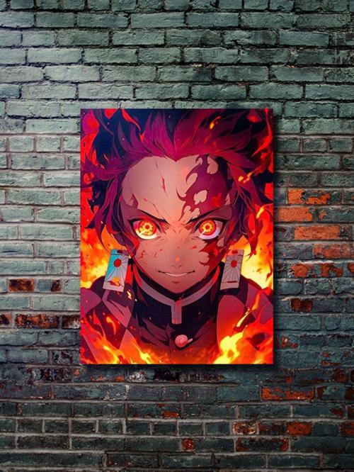 Tanjiro, Demon Slayer Posterleri, Özel Tasarım Kağıt Poster, Duvar Sanatı