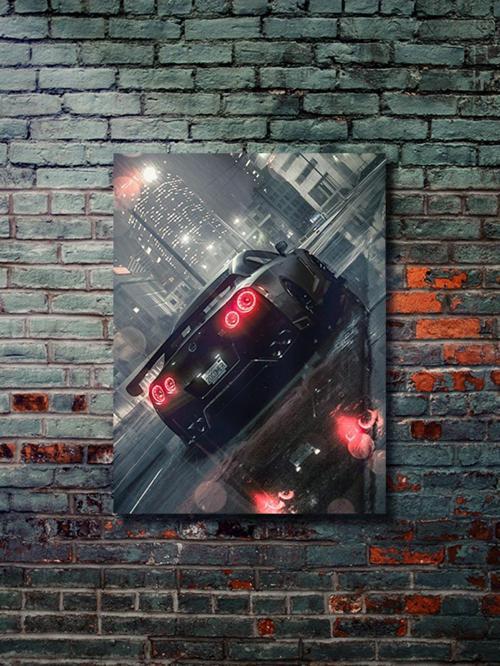 Nissan Skyline Gtr35, Eşsiz Tasarım Otomobil Posterleri, Özel Tasarım Kağıt Poster