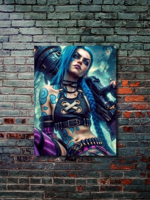 Jinx - L.O.L - Oyun Posterleri, Özel Tasarım Kağıt Poster