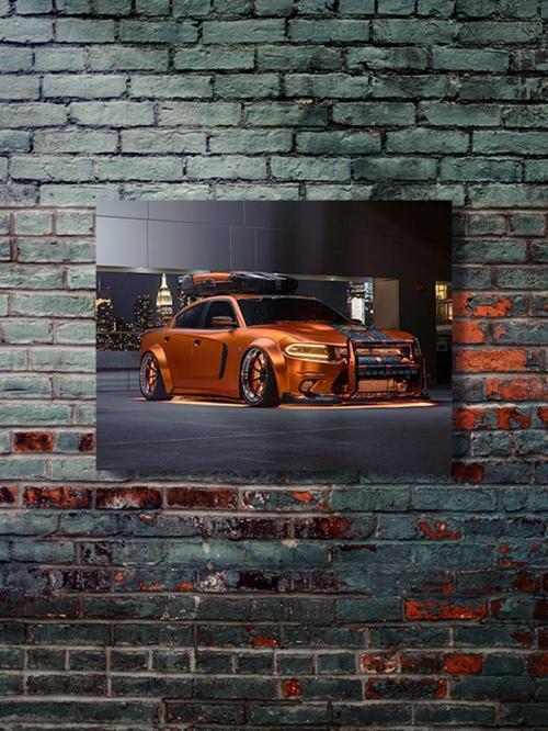 Dodge Charger Srt, Eşsiz Tasarım Otomobil Posterleri, Özel Tasarım Kağıt Poster, Duvar Sanatı