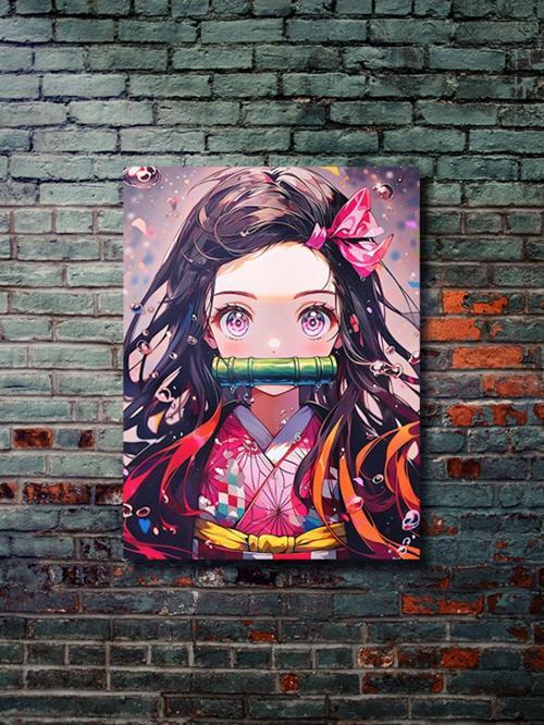 Nezuko - Demon Slayer - Anime & Manga Posterleri, Özel Tasarım Kağıt Poster, Duvar Sanatı