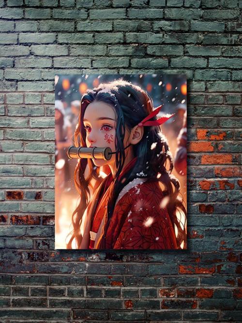 Nezuko - Demon Slayer - Anime & Manga Posterleri, Özel Tasarım Kağıt Poster, Duvar Sanatı