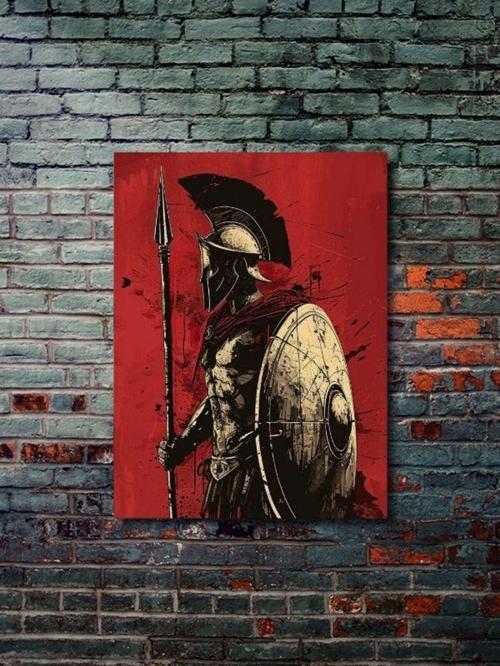 Spartan - Eşsiz Tasarım Yunan Tanrıları, Mitoloji, Karakter Posterleri, Özel Tasarım Kağıt Poster,