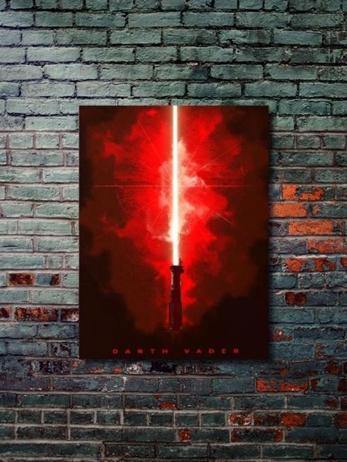 Darth Vader, Starwars Işın Kılıcı Koleksiyon, Film Ve Karakter Özel Tasarım Poster Serisi