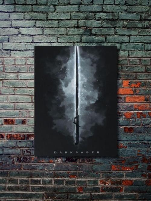 Darksaber, Starwars Işın Kılıcı Koleksiyon, Film Ve Karakter Özel Tasarım Poster Serisi
