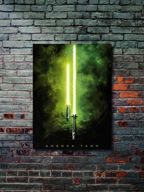 Ahsoka Tano, Starwars Işın Kılıcı Koleksiyon, Film Ve Karakter Özel Tasarım Poster Serisi