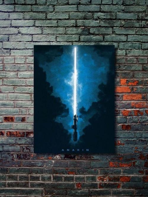 Anakin, Starwars Işın Kılıcı Koleksiyon, Film Ve Karakter Özel Tasarım Poster Serisi