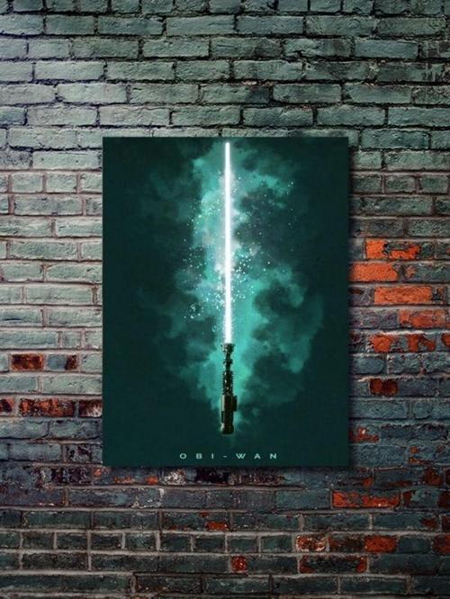Obi-Wan, Starwars Işın Kılıcı Koleksiyon, Film Ve Karakter Özel Tasarım Poster Serisi