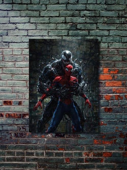 Spiderman Vs Venom - Marvel - Film & Dizi Posterleri, Özel Tasarım Kağıt Poster, Duvar Sanatı