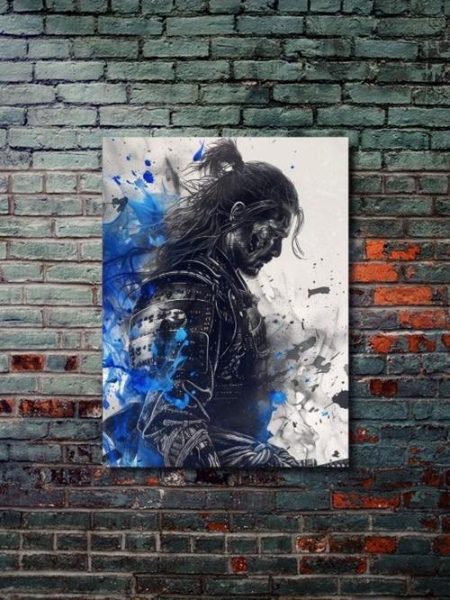 Samuray, Eşsiz Tasarım Tarih, Mitoloji, Karakter Posterleri, Özel Tasarım Kağıt Poster,