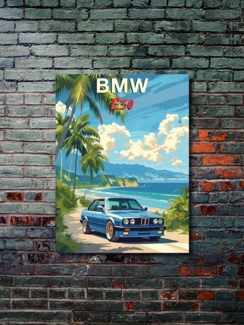 Bmw E30, Eşsiz Tasarım Otomobil Posterleri, Özel Tasarım Kağıt Poster