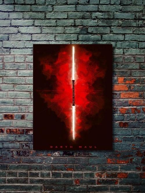 Darth Maul, Starwars Işın Kılıcı Koleksiyon, Film Ve Karakter Özel Tasarım Poster Serisi