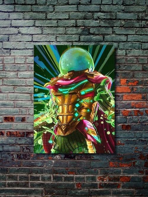 Mysterio - Marvel - Dizi, Film Ve Karakter Özel Tasarım Poster Serisi, Eşsiz Tasarım,