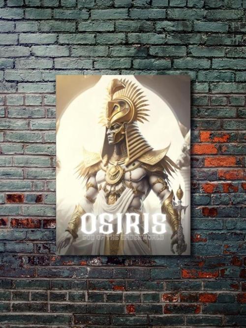 Osiris - Eşsiz Tasarım Mısır Tanrıları, Mitoloji, Karakter Posterleri, Özel Tasarım Kağıt Poster,
