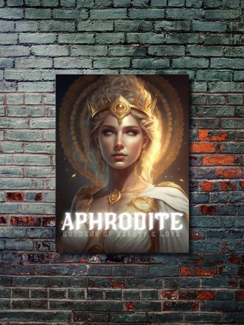 Aphrodite - Eşsiz Tasarım Yunan Tanrıları, Mitoloji, Karakter Posterleri, Özel Tasarım Kağıt Poster,