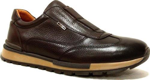 Kahverengi Lastikli Bağcıksız Anatomik Comfort Ayakkabı
