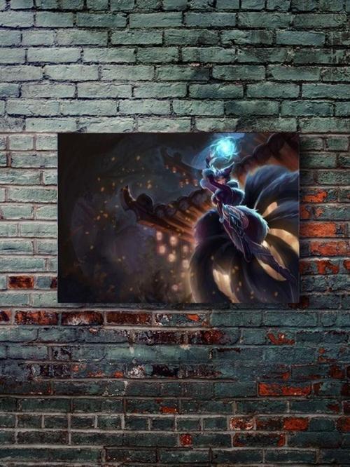 Ahri - Gaming Posterleri, Özel Tasarım Kağıt Poster