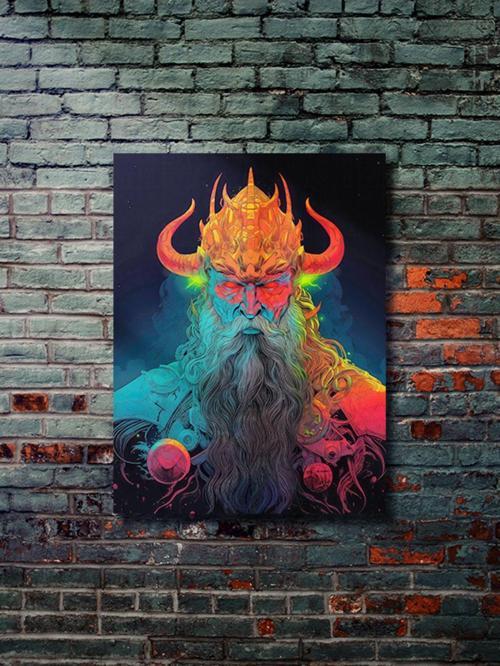 Odin, Eşsiz Tasarım Tarih, Mitoloji, Karakter Posterleri, Özel Tasarım Kağıt Poster,