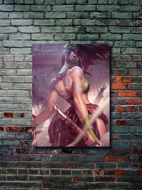 Akali, Lol , Eşsiz Tasarım Oyun, Karakter Posterleri, Özel Tasarım Kağıt Poster,